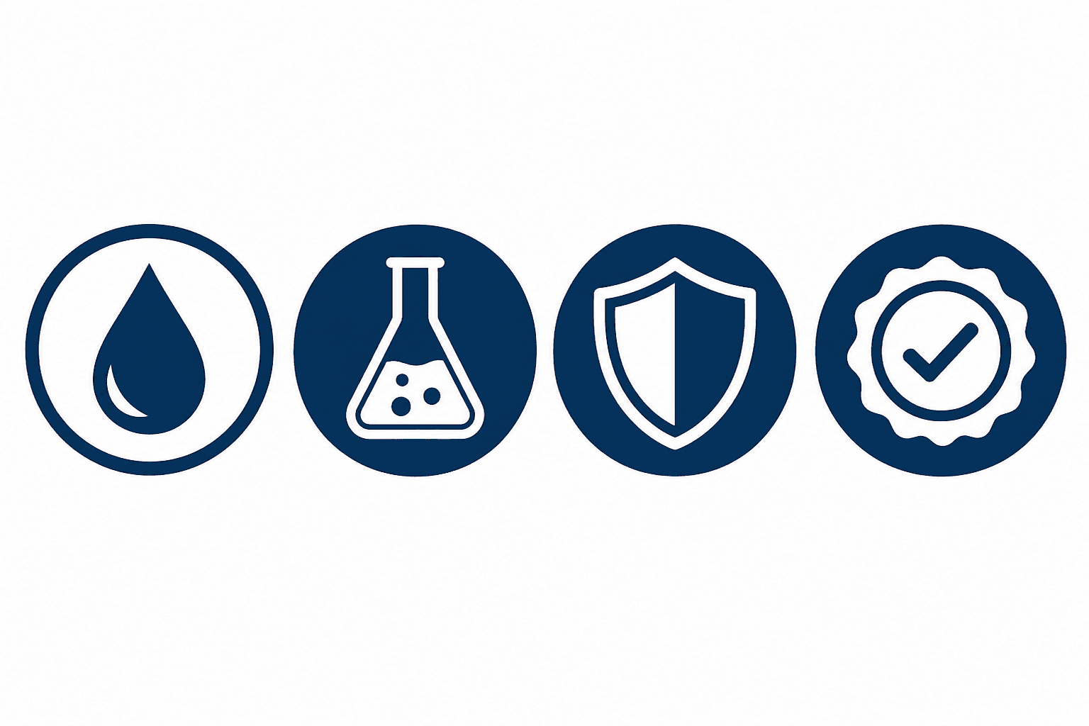 Iconos de calidad, certificación y aprobación industrial TECNADE