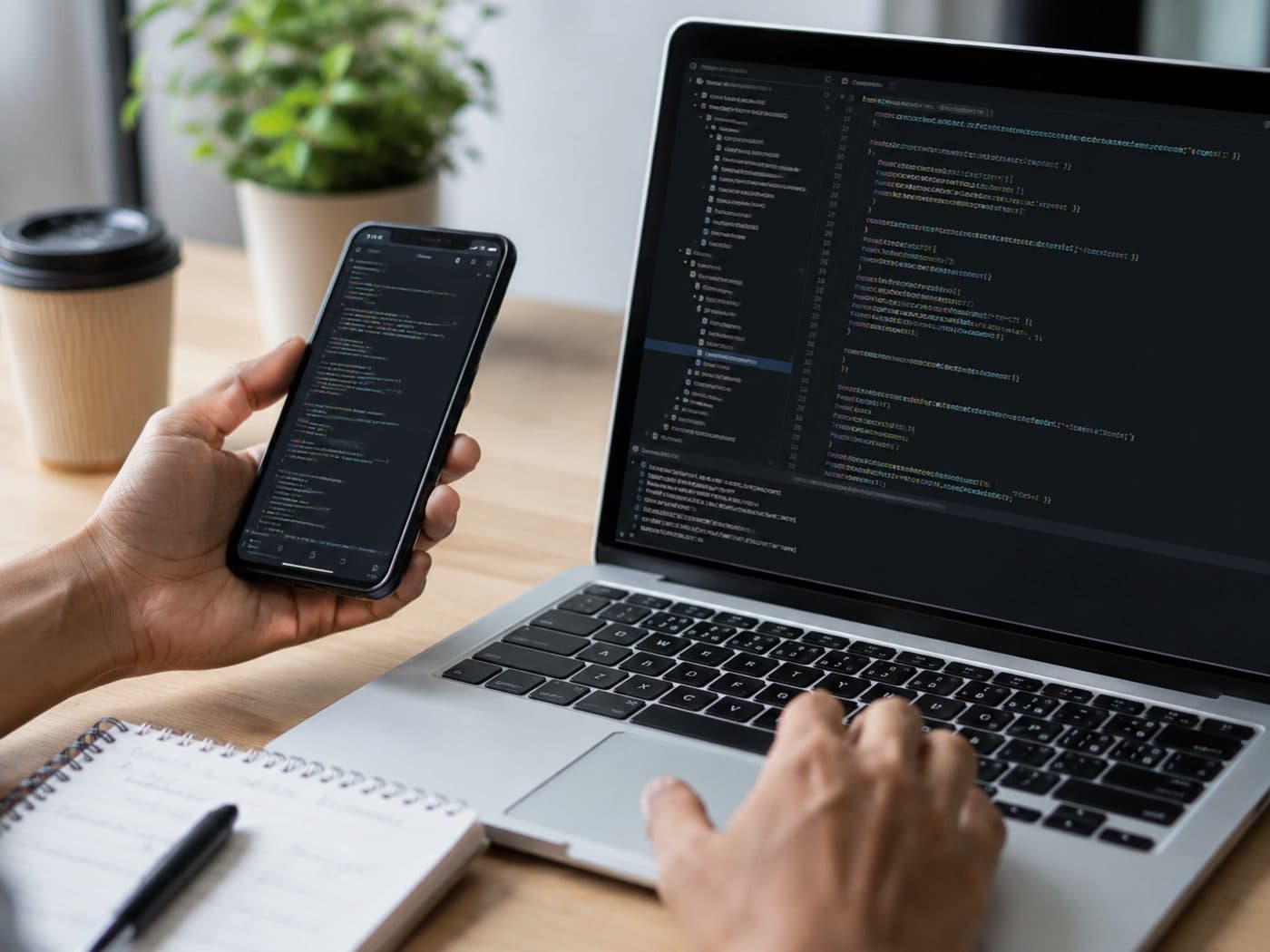 Desarrollo e integración entre laptop y dispositivo móvil