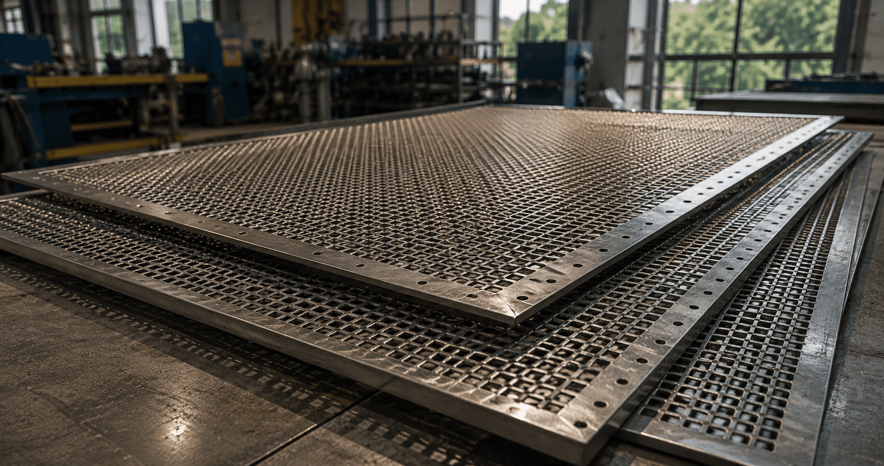Paneles de malla metálica para vibrating screens de clasificación industrial